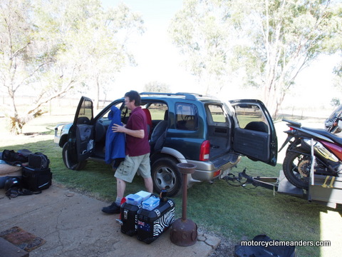 Gerard and last minute packing