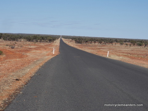 Typical stretch of road in this area