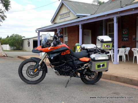 The F800GS kitted up for travel