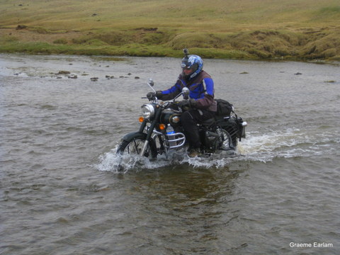 River Crossing in Mongolia River Crossing in Mongolia