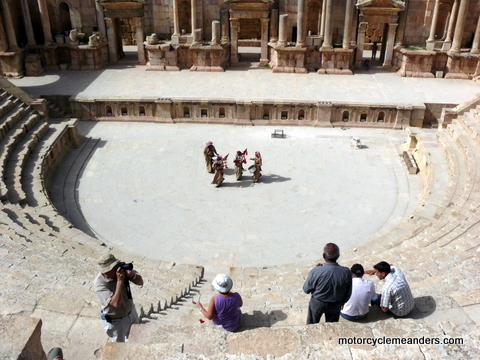 Pipes and Drums in South Theatre, Jerash