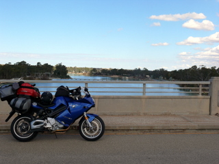 Crossing the Murray near Blanchetown