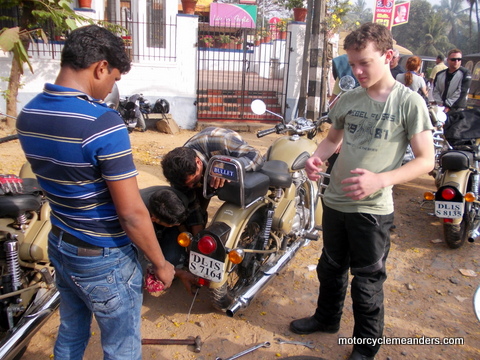 Stop for puncture repair