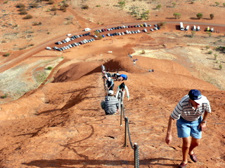 Climbing Ayers Rock