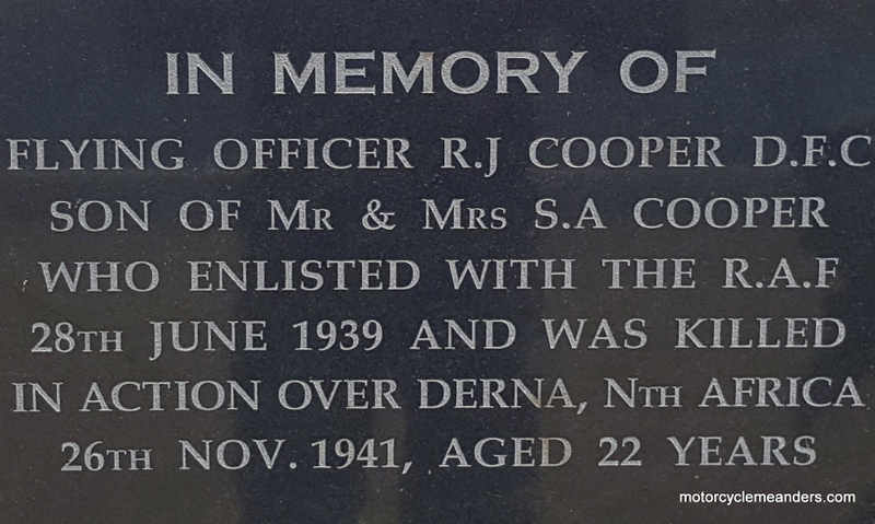 RJ Cooper Memorial Plaque