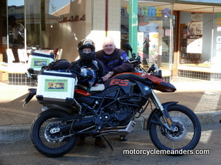 Outside the Butchers Cafe in Gulgong