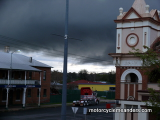 Ominous cloud passing over Manilla