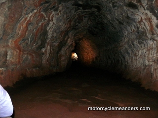 Inside a lava tube