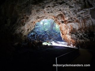 Entrance to a lava tube