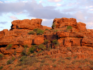 Kings Canyon walls at sunset