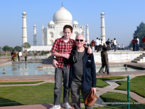 At the Taj Mahal in 2010