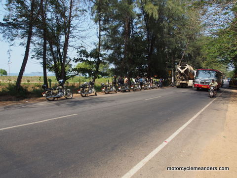 Re-group stop along the way to coast