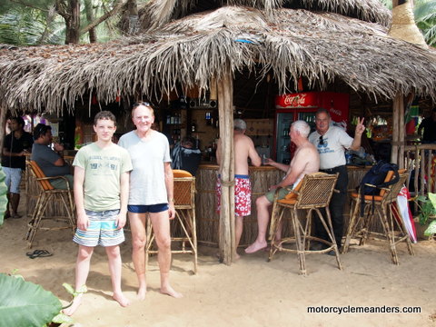 At Agonda beach restaurant