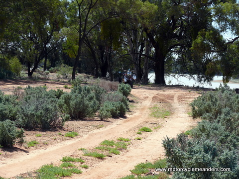 Mail track into old Moorna town